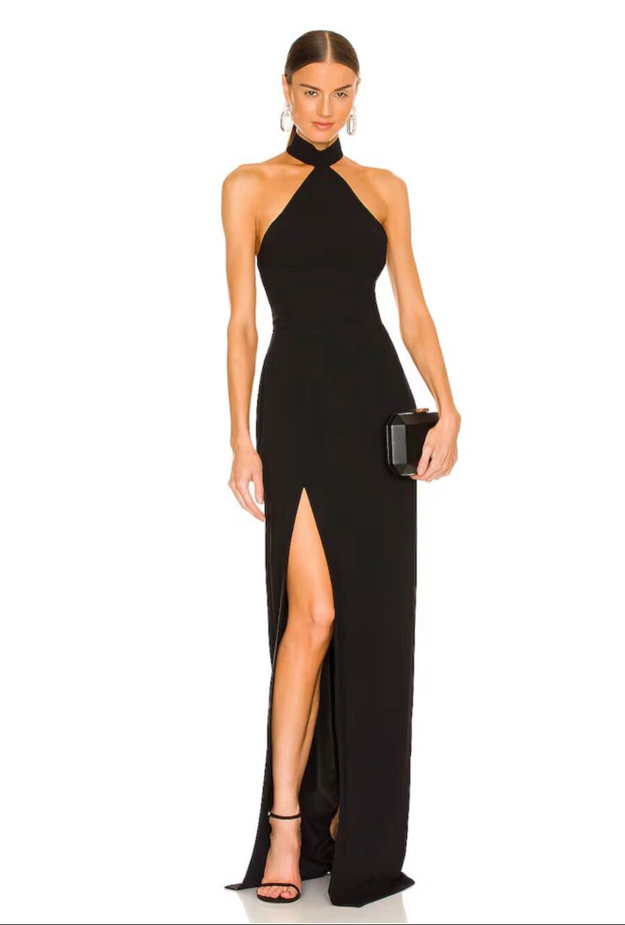 AMANDA UPRICHARD Queen Gown in Black SIZE Small $260